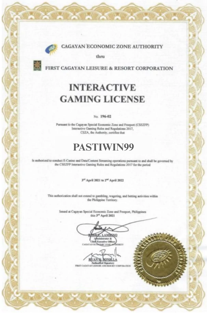 Pastiwin99 license 2